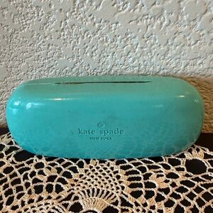 Kate Spade Tiffany Blue Eyeglass Sunglasse Clamshell Case